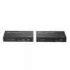 Extensor Lindy 100m Cat.6A 2 host USB 3.2 Gen 1 HDBaseT, transmissor e recetor de rede, 100 m, 480 Mbit/s, Cat6a, VS6320, bronze fosforoso