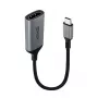 Adaptador de cabo de vídeo Lindy 43428 0,15 m USB Type-C HDMI cinzento
