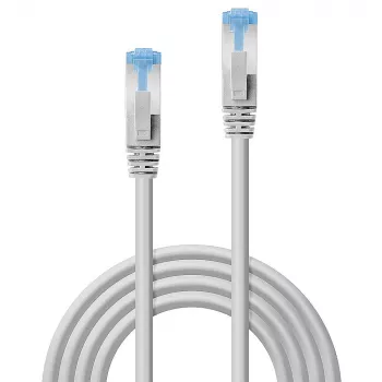 Cabo Lindy 3m Cat.6A U/UTP LSZH, cinzento 10 unid., 3 m, Cat6a, S/FTP (S-STP), RJ-45, RJ-45, cinzento