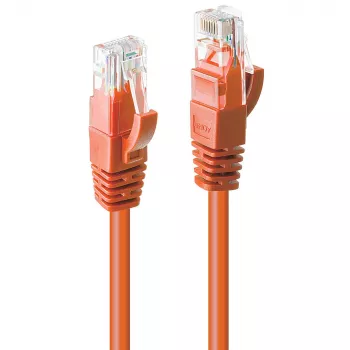 Cabo de rede Lindy 10m Cat.6 U/UTP, laranja, 10 m, Cat6, U/UTP (UTP), RJ-45, RJ-45, laranja