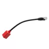 Lindy 0,2 m RJ-45 Cat.6A Break-Away Adapter, 0,2 m, Cat6a, RJ-45, RJ-45, preto, vermelho