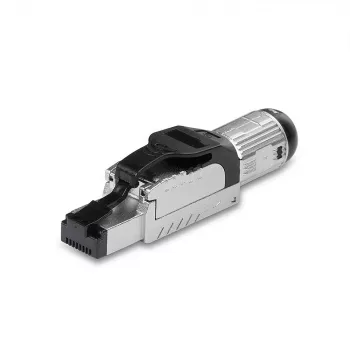 Lindy RJ-45 Cat.6/6A conector de campo sem ferramentas, RJ45, preto, prateado, metal, CE, REACH, RoHS, UKCA, 240 g, 133 mm