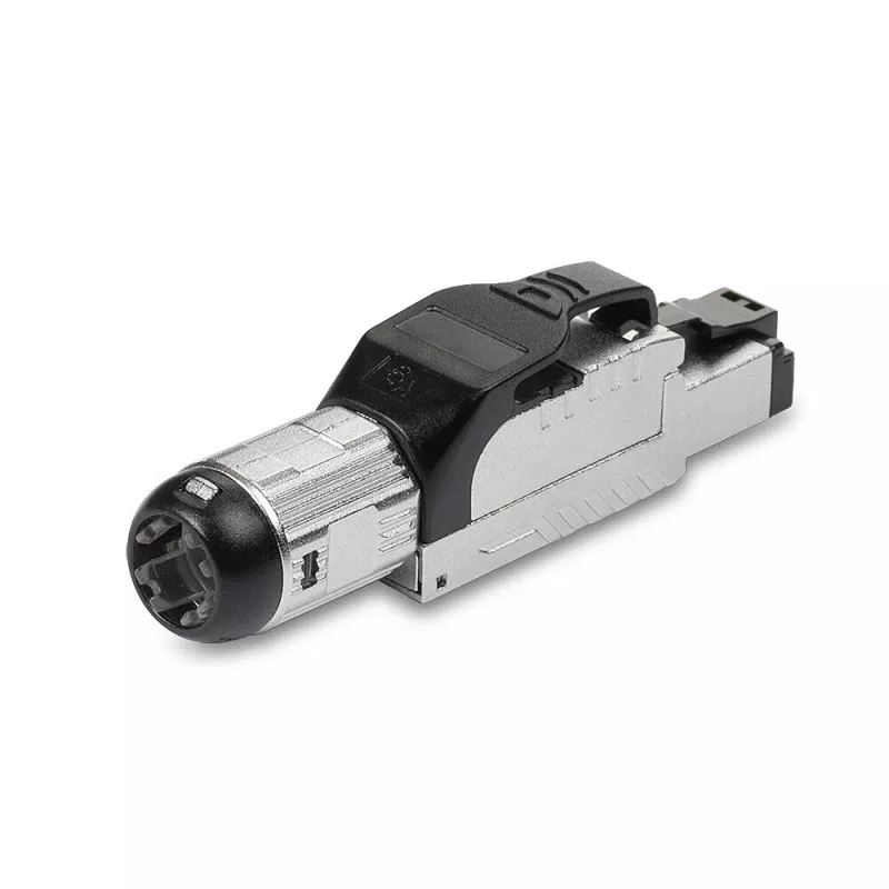Lindy RJ-45 Cat.6/6A conector de campo sem ferramentas, RJ45, preto, prateado, metal, CE, REACH, RoHS, UKCA, 240 g, 133 mm