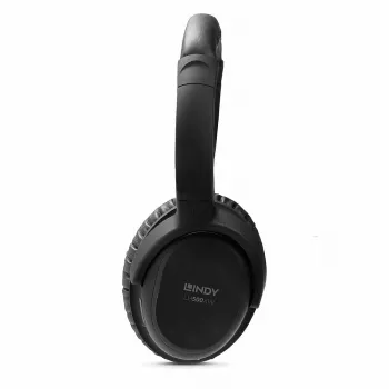 Lindy LH500XW Headset com fios e sem fios arco de cabeça Micro-USB Bluetooth preto