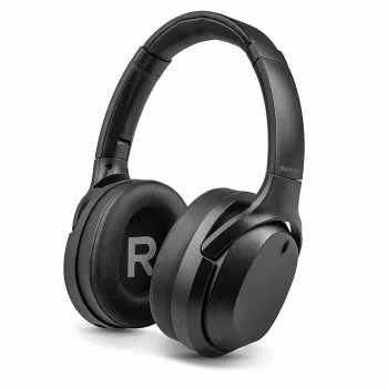 Lindy LH700XW Headset com fios e sem fios arco de cabeça música Micro-USB Bluetooth preto