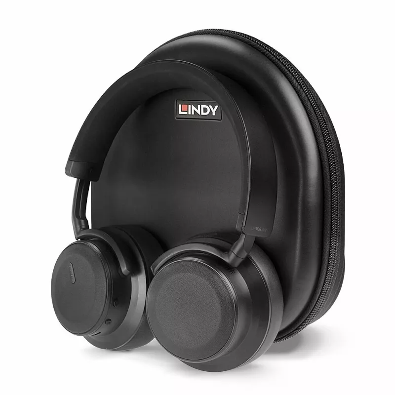 Lindy LH900XW Headset sem fios e com fios arco de cabeça chamadas/música USB Type-C Bluetooth preto