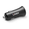 Lindy carregador de automóvel USB Type-C PD de porta única, 27 W, automóvel, isqueiro, 12 V, 3 A, preto