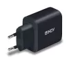 Lindy 73426 carregador móvel universal preto AC carregamento rápido interior