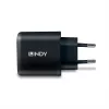 Lindy 73426 carregador móvel universal preto AC carregamento rápido interior