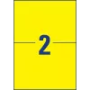 Etiqueta autocolante Avery L6130-20 retangular amarelo