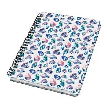 Caderno de notas Sigel Jolie JN616 A5 60 folhas azul rosa violeta branco