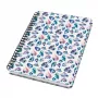 Caderno de notas Sigel Jolie JN616 A5 60 folhas azul rosa violeta branco