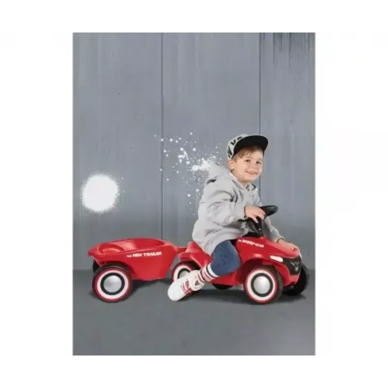 Atrelado para carro de brinquedo Simba-Dickie BIG Bobby-Car Neo Trailer — plástico, vermelho, para crianças de 1–5 anos