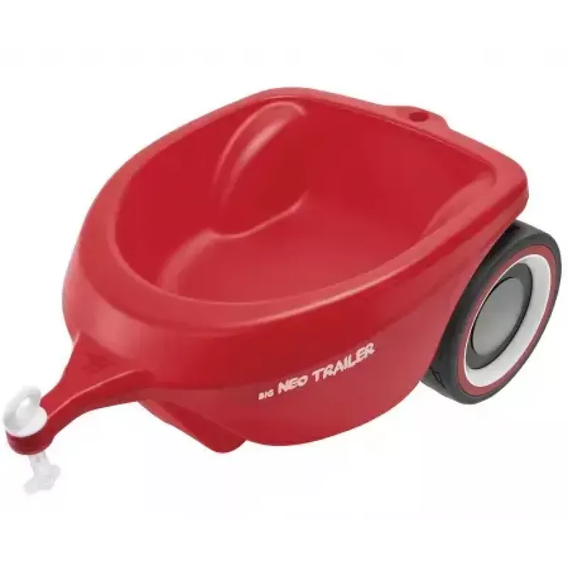 Atrelado para carro de brinquedo Simba-Dickie BIG Bobby-Car Neo Trailer — plástico, vermelho, para crianças de 1–5 anos