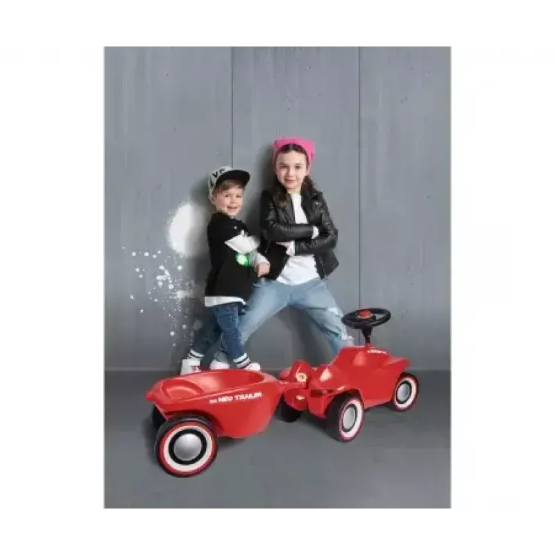 Atrelado para carro de brinquedo Simba-Dickie BIG Bobby-Car Neo Trailer — plástico, vermelho, para crianças de 1–5 anos