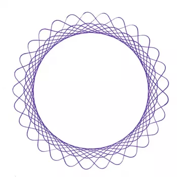 Spirograph Infantil Ravensburger 297740 com Estêncil e 2 Canetas, Multicolor, para Crianças a partir dos 6 Anos