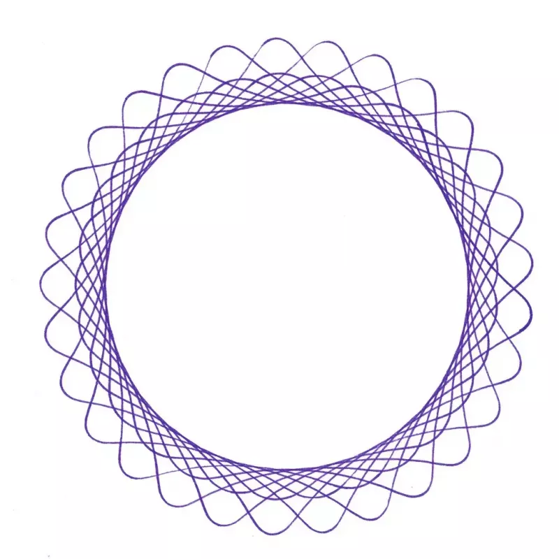 Spirograph Infantil Ravensburger 297740 com Estêncil e 2 Canetas, Multicolor, para Crianças a partir dos 6 Anos