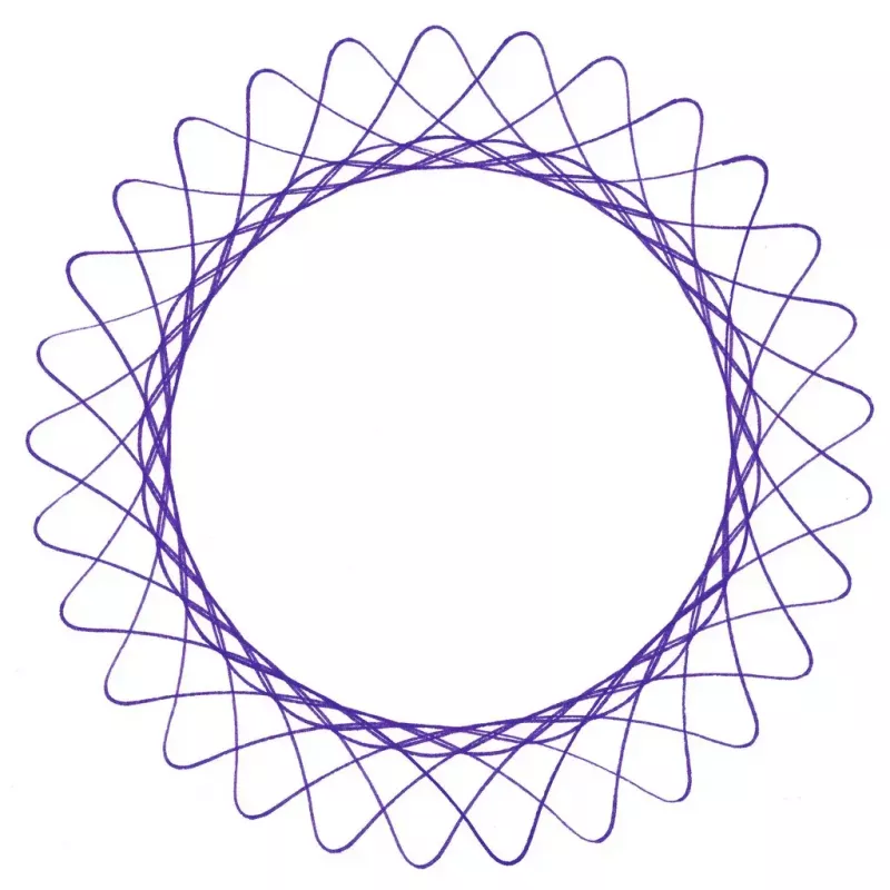 Spirograph Infantil Ravensburger 297740 com Estêncil e 2 Canetas, Multicolor, para Crianças a partir dos 6 Anos