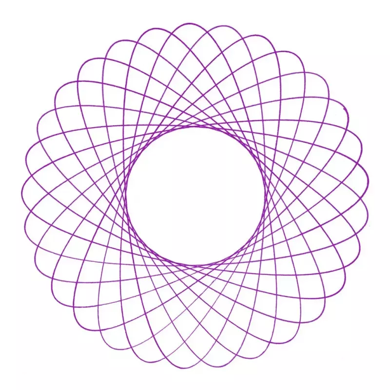 Spirograph Infantil Ravensburger 297740 com Estêncil e 2 Canetas, Multicolor, para Crianças a partir dos 6 Anos