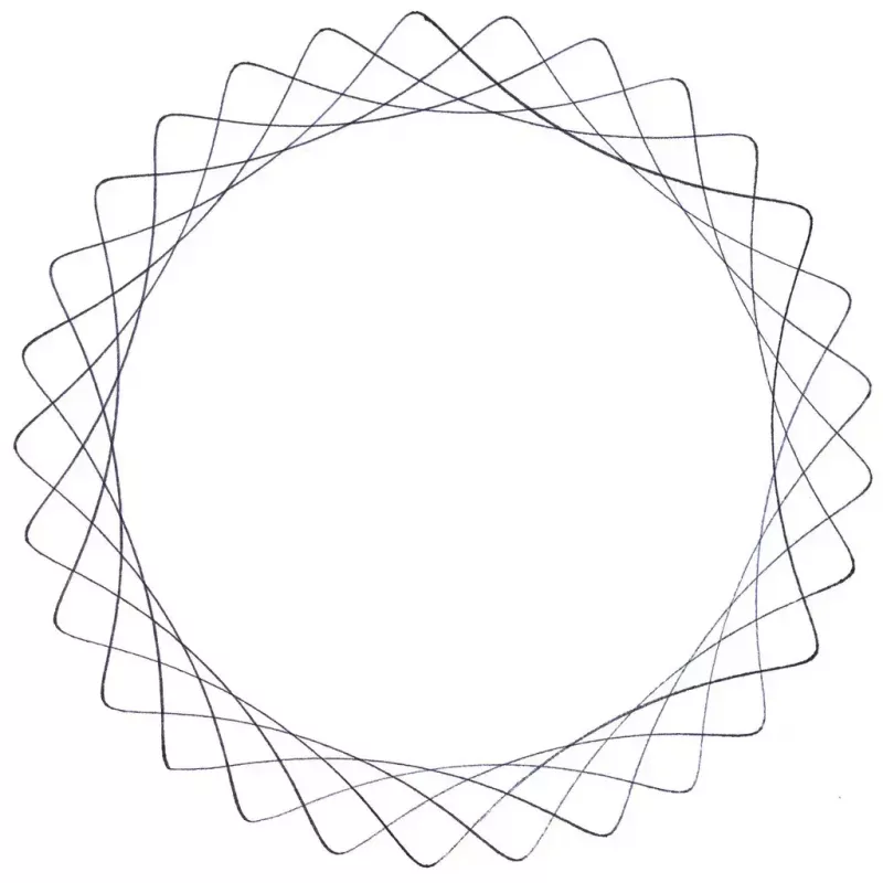 Spirograph Infantil Ravensburger 297740 com Estêncil e 2 Canetas, Multicolor, para Crianças a partir dos 6 Anos