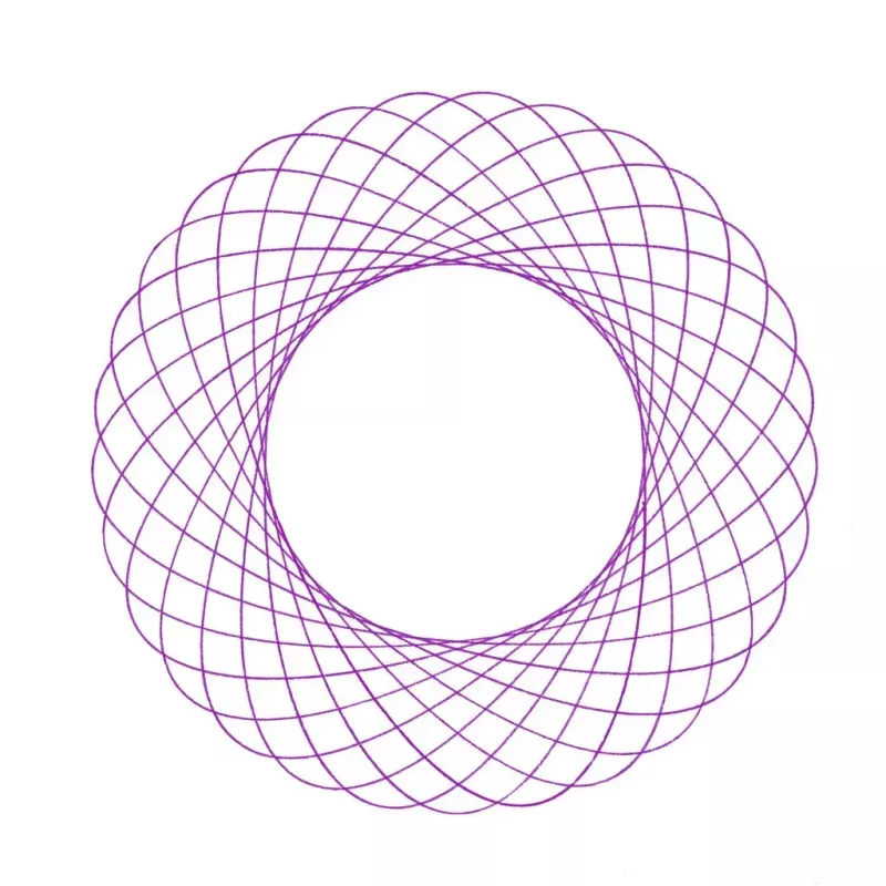 Spirograph Infantil Ravensburger 297740 com Estêncil e 2 Canetas, Multicolor, para Crianças a partir dos 6 Anos