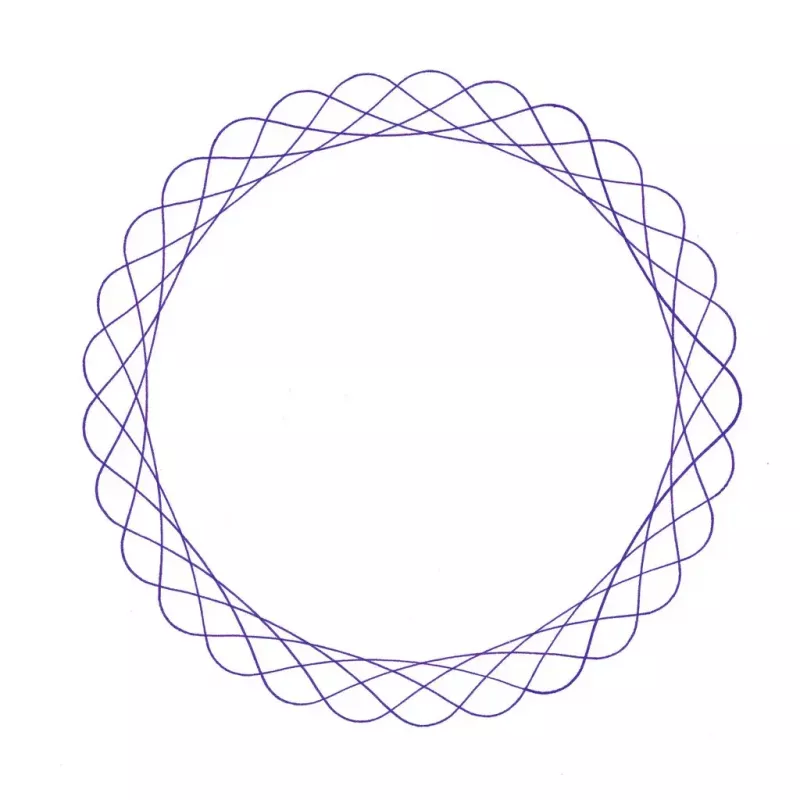 Spirograph Infantil Ravensburger 297740 com Estêncil e 2 Canetas, Multicolor, para Crianças a partir dos 6 Anos