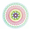 Spirograph Infantil Ravensburger 297740 com Estêncil e 2 Canetas, Multicolor, para Crianças a partir dos 6 Anos
