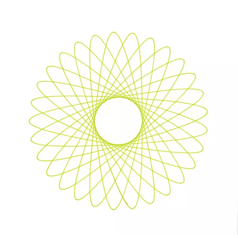Spirograph Infantil Ravensburger 297740 com Estêncil e 2 Canetas, Multicolor, para Crianças a partir dos 6 Anos