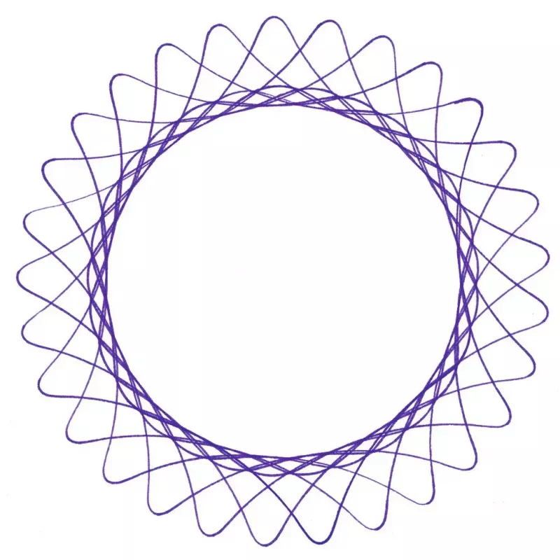 Spirograph Infantil Ravensburger 297740 com Estêncil e 2 Canetas, Multicolor, para Crianças a partir dos 6 Anos