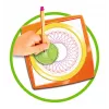 Spirograph Infantil Ravensburger 297740 com Estêncil e 2 Canetas, Multicolor, para Crianças a partir dos 6 Anos