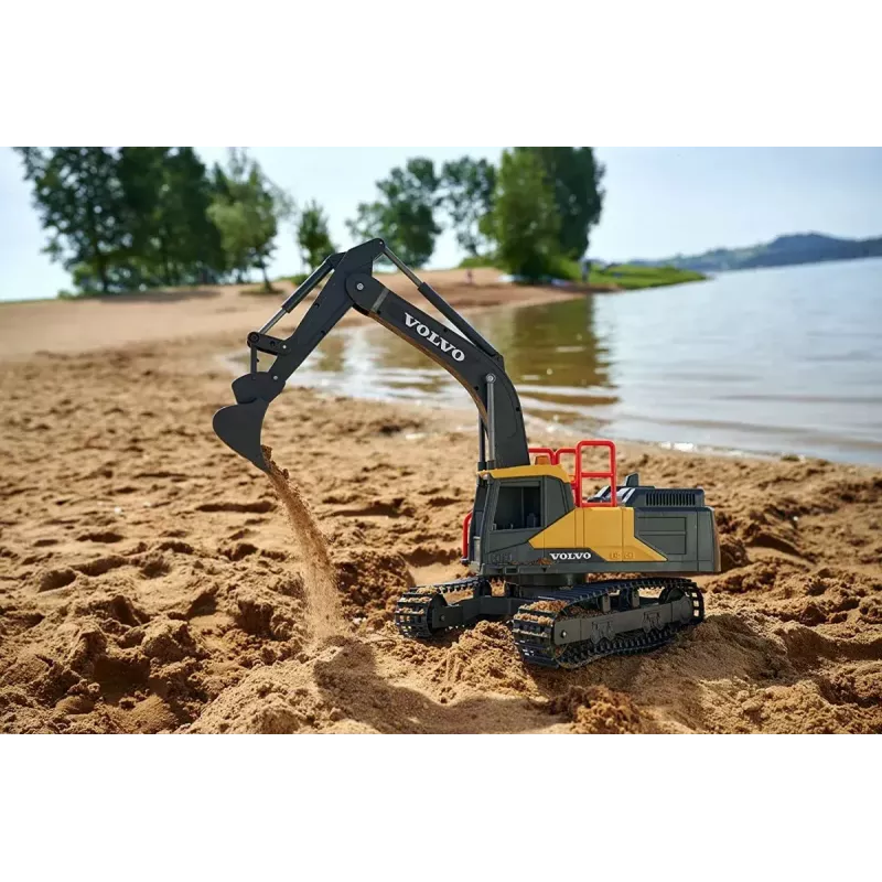Escavadora RC Dickie Volvo Mining 2,4 GHz modelo de obra telecomandado
