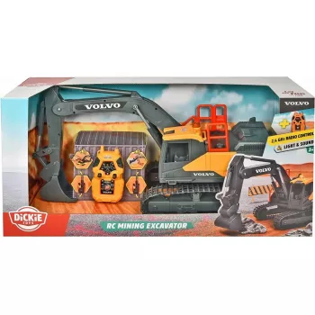 Escavadora RC Dickie Volvo Mining 2,4 GHz modelo de obra telecomandado
