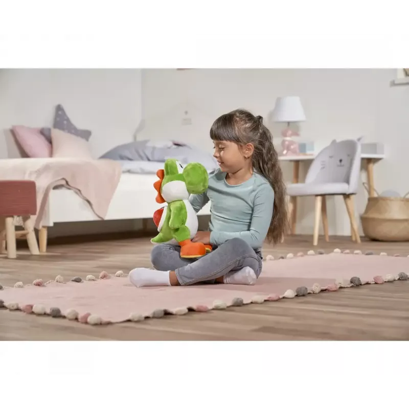 Peluche Figura Yoshi da Simba-Dickie, tema Super Mario, modelo 109231012, aprox. 30 cm