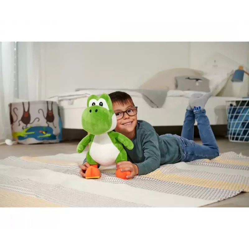 Peluche Figura Yoshi da Simba-Dickie, tema Super Mario, modelo 109231012, aprox. 30 cm