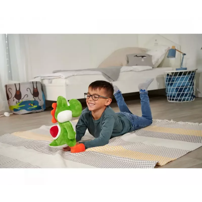 Peluche Figura Yoshi da Simba-Dickie, tema Super Mario, modelo 109231012, aprox. 30 cm