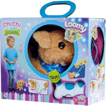 Simba ChiChi LOVE Loomy Golden Retriever peluche, 20 cm, bege e rosa