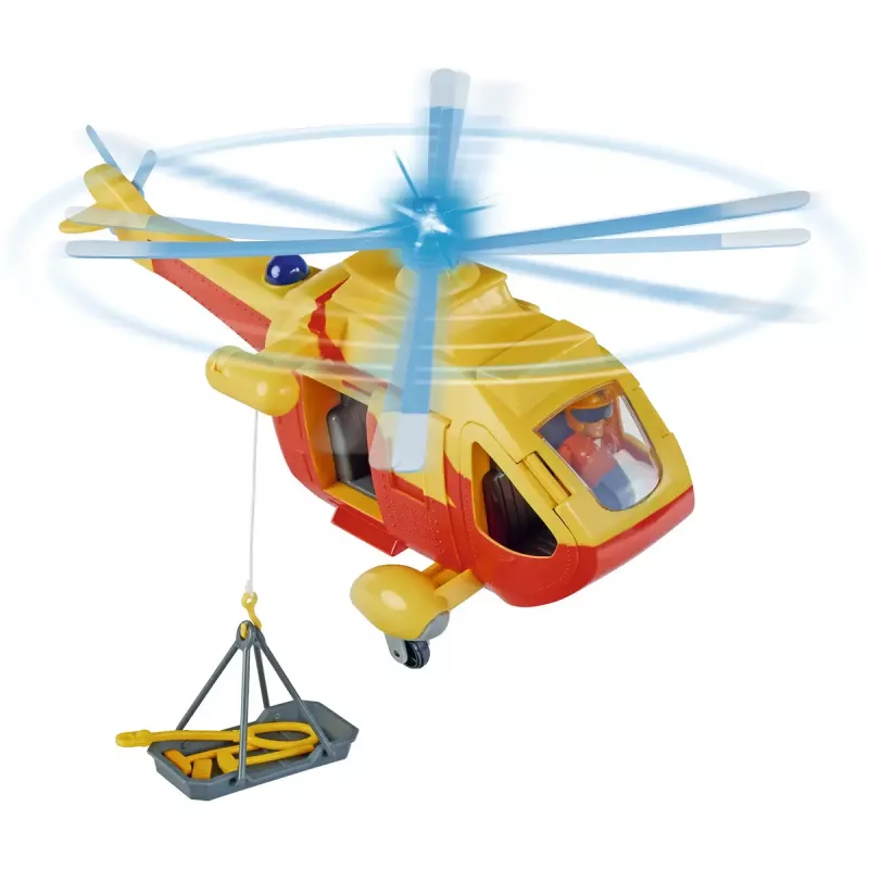 Helicóptero de brinquedo Simba-Dickie Fireman Sam Wallaby 2 Update – conjunto de veículo de brincar