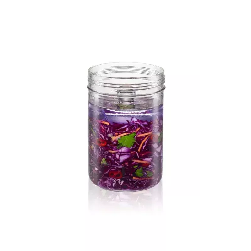 Recipiente de fermentação 1 L GEFU NATIVO G-15810, recipiente de vidro com tampa de fermentação para conservar e para fermentação láctica