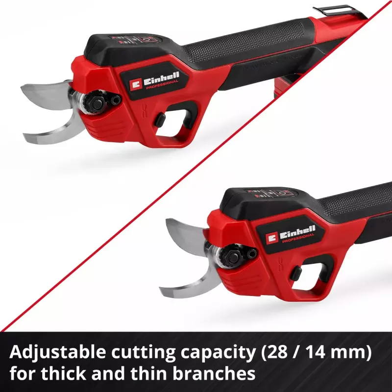 Tesoura de poda a bateria EINHELL GP-LS 18/28 Li BL-Solo — tesoura de jardim a bateria, modelo 3408320