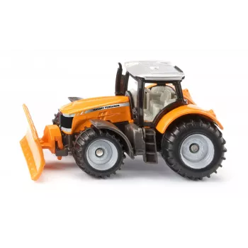 Siku Massey Ferguson com lâmina de limpeza modelo de trator pré-montado