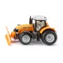 Siku Massey Ferguson com lâmina de limpeza modelo de trator pré-montado