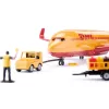 Siku avião de carga DHL com acessórios pré-montado