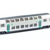 Comboio Siku RATP comboio de dois pisos metal plástico preto azul cinzento