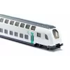 Comboio Siku RATP comboio de dois pisos metal plástico preto azul cinzento