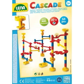 Lena Cascade pista de berlindes brinquedo motorizado