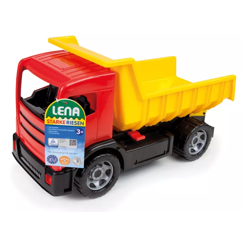 Camião Lena GIGA TRUCKS camião basculante azul vermelho sortido