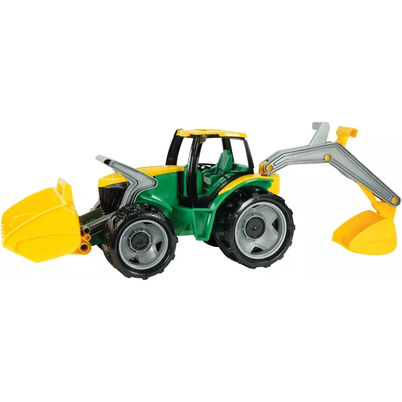 Trator Lena GIGA TRUCKS ZL-02080 com carregador frontal e escavadora