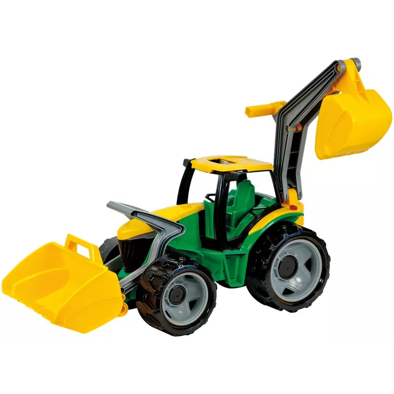 Trator Lena GIGA TRUCKS ZL-02080 com carregador frontal e escavadora