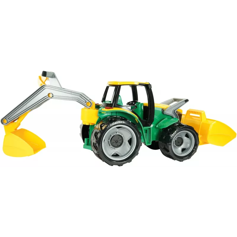 Trator Lena GIGA TRUCKS ZL-02080 com carregador frontal e escavadora