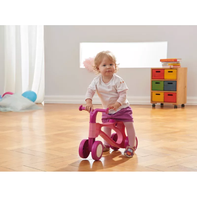 Trotinete de quatro rodas Lena My First Scooter rosa